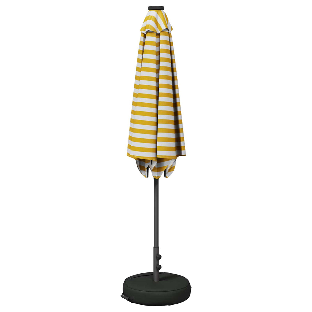 Garten Sonnenschirm mit LED-Lichtern 270 x 270 cm Polyester