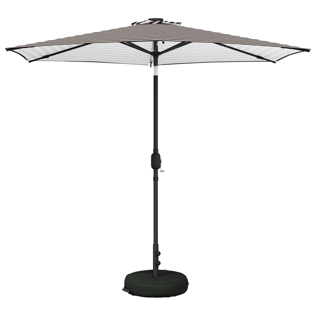 Garten Sonnenschirm mit LED-Lichtern 270 x 270 cm Polyester