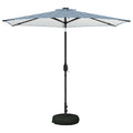 Garten Sonnenschirm mit LED-Lichtern 270 x 270 cm Polyester