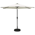 Garten Sonnenschirm mit LED-Lichtern 300 x 300 cm Polyester
