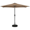 Garten Sonnenschirm mit LED-Lichtern 300 x 300 cm Polyester