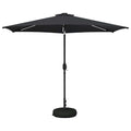 Garten Sonnenschirm mit LED-Lichtern 300 x 300 cm Polyester