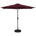 Garten Sonnenschirm mit LED-Lichtern 300 x 300 cm Polyester