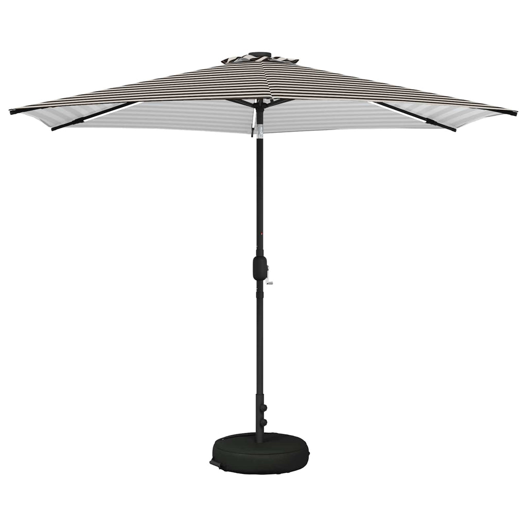 Garten Sonnenschirm mit LED-Lichtern 300 x 300 cm Polyester