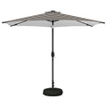 Garten Sonnenschirm mit LED-Lichtern 300 x 300 cm Polyester