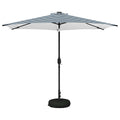 Garten Sonnenschirm mit LED-Lichtern 300 x 300 cm Polyester
