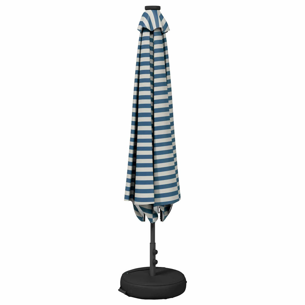 Garten Sonnenschirm mit LED-Lichtern 300 x 300 cm Polyester