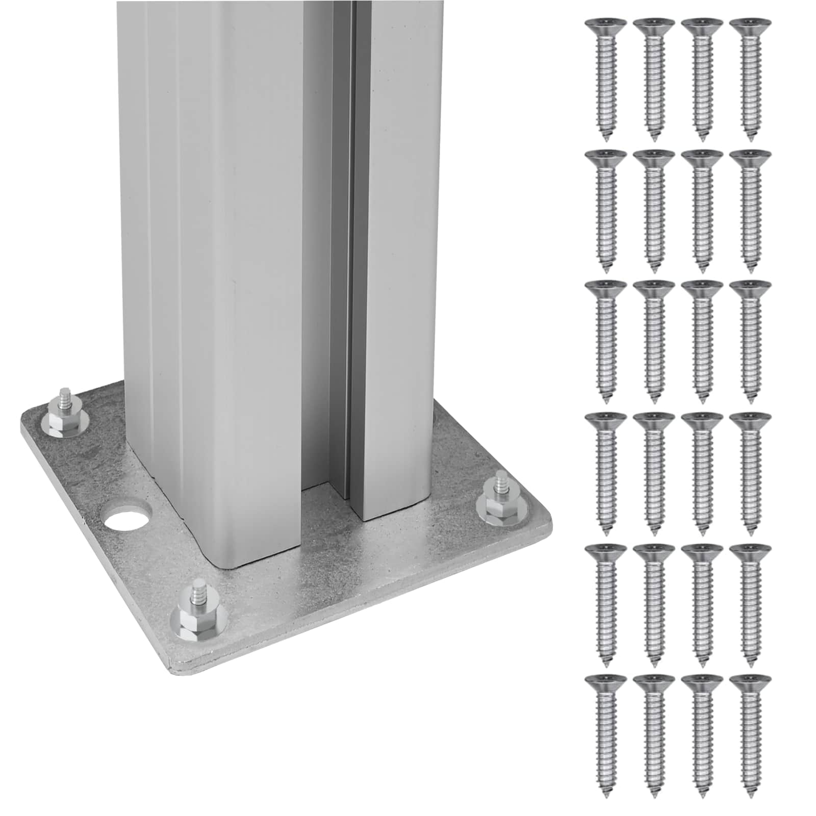Mülltonnenzaun Braun 315 x 85 x 115 cm Aluminium und WPC