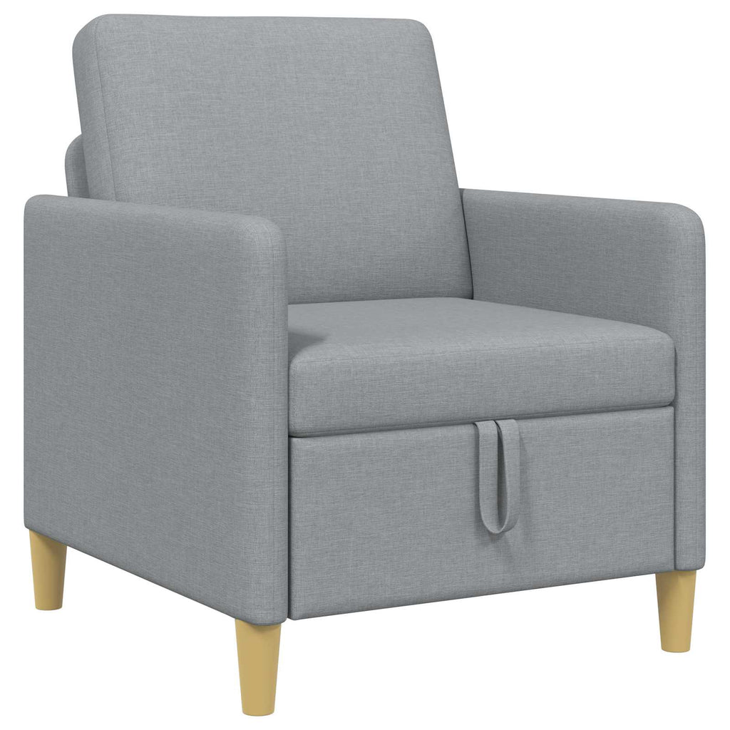 Sofa mit Stauraum Hellgrau 72 x 78 x 87 cm Polyester