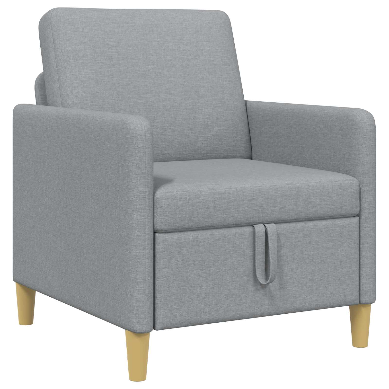 Sofa mit Stauraum Hellgrau 72 x 78 x 87 cm Polyester