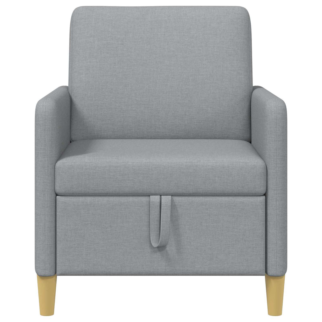 Sofa mit Stauraum Hellgrau 72 x 78 x 87 cm Polyester