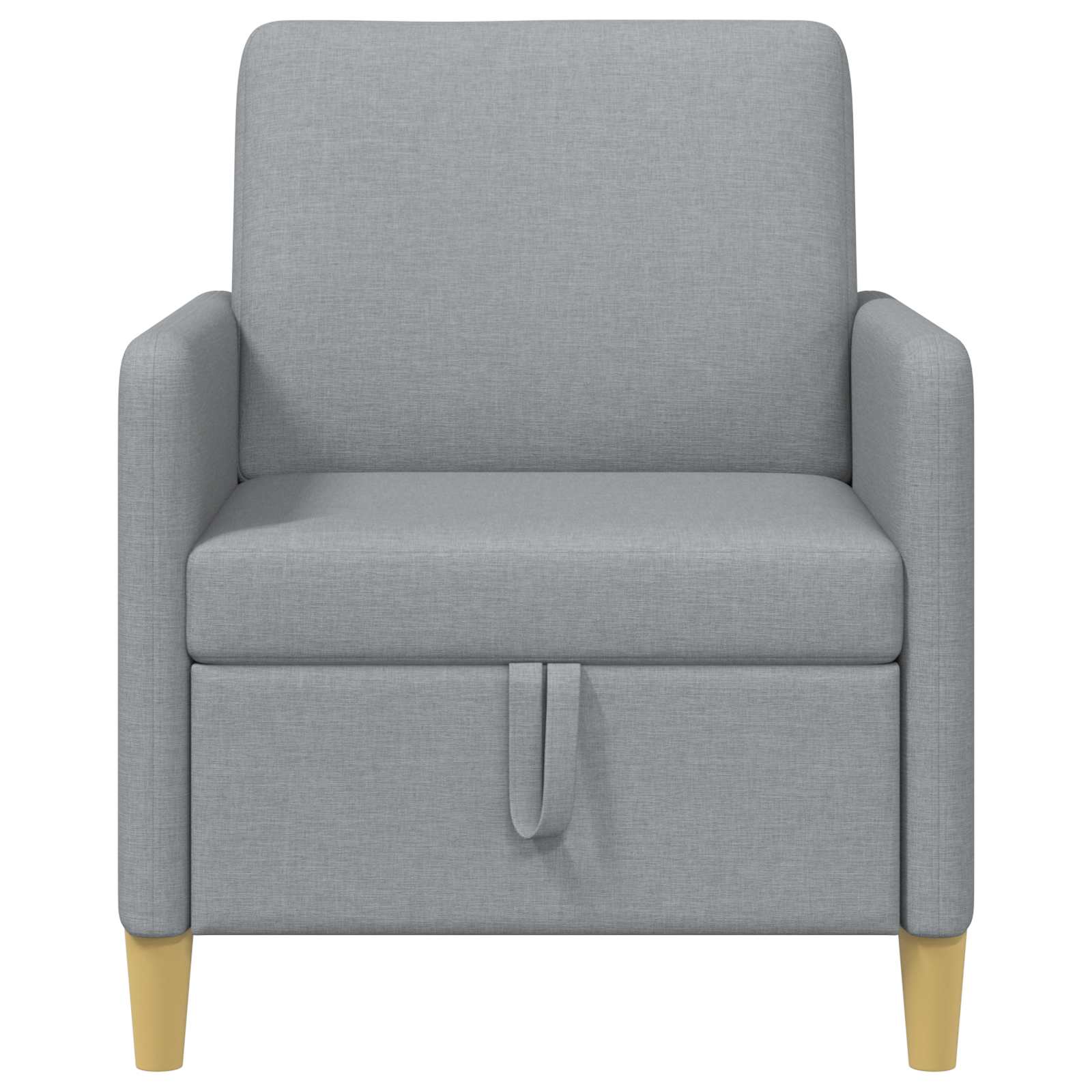 Sofa mit Stauraum Hellgrau 72 x 78 x 87 cm Polyester