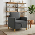 Sofa mit Stauraum Dunkelgrau 72 x 78 x 87 cm Polyester