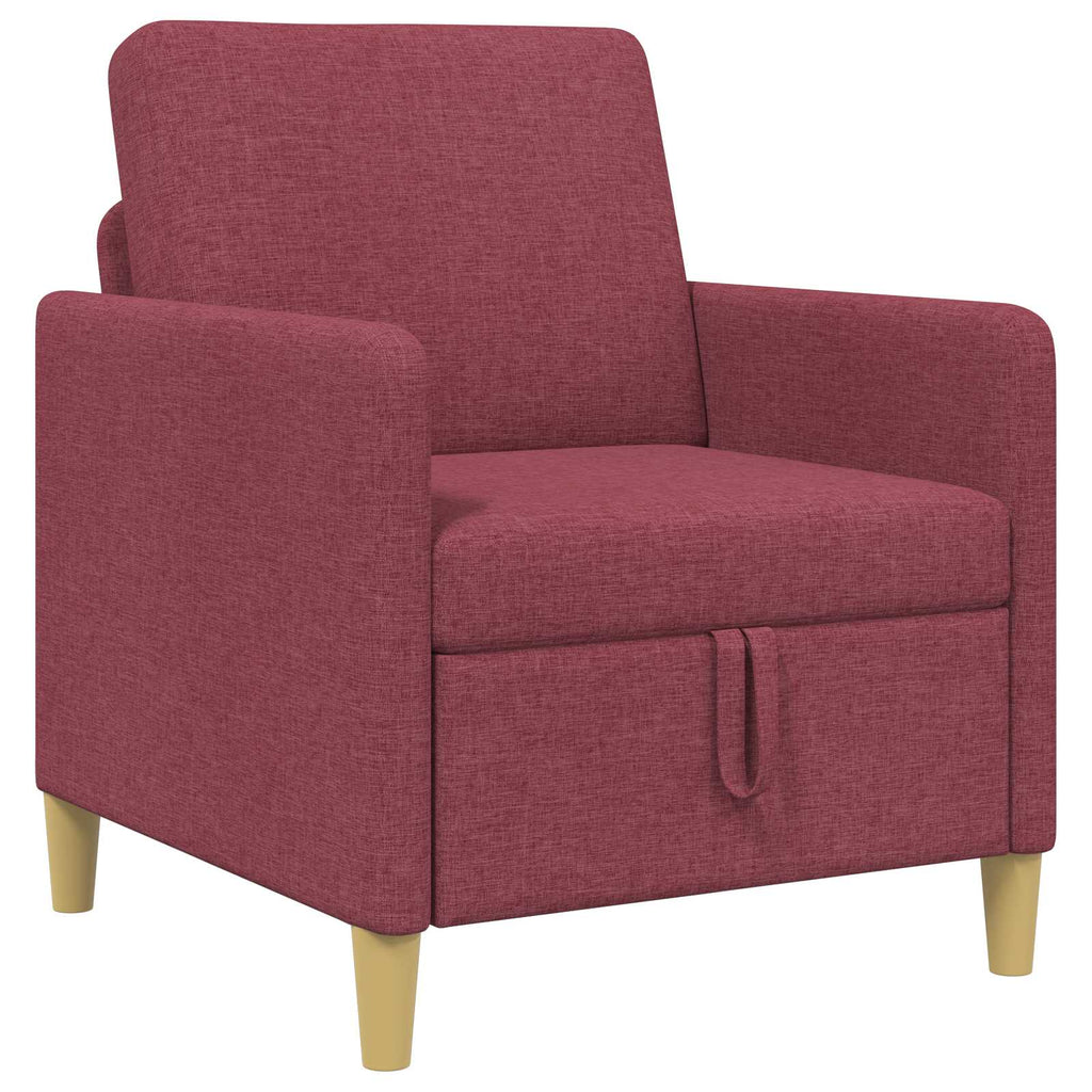 Sofa mit Stauraum Weinrot 72 x 78 x 87 cm Polyester