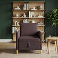 Sofa mit Stauraum Dunkelbraun 72 x 78 x 87 cm Polyester