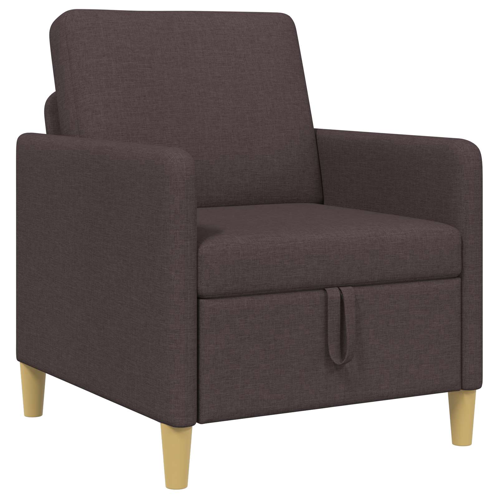 Sofa mit Stauraum Dunkelbraun 72 x 78 x 87 cm Polyester