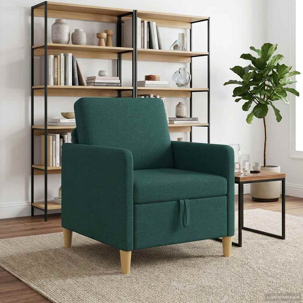 Sofa mit Stauraum Dunkelgrün 72 x 78 x 87 cm Polyester