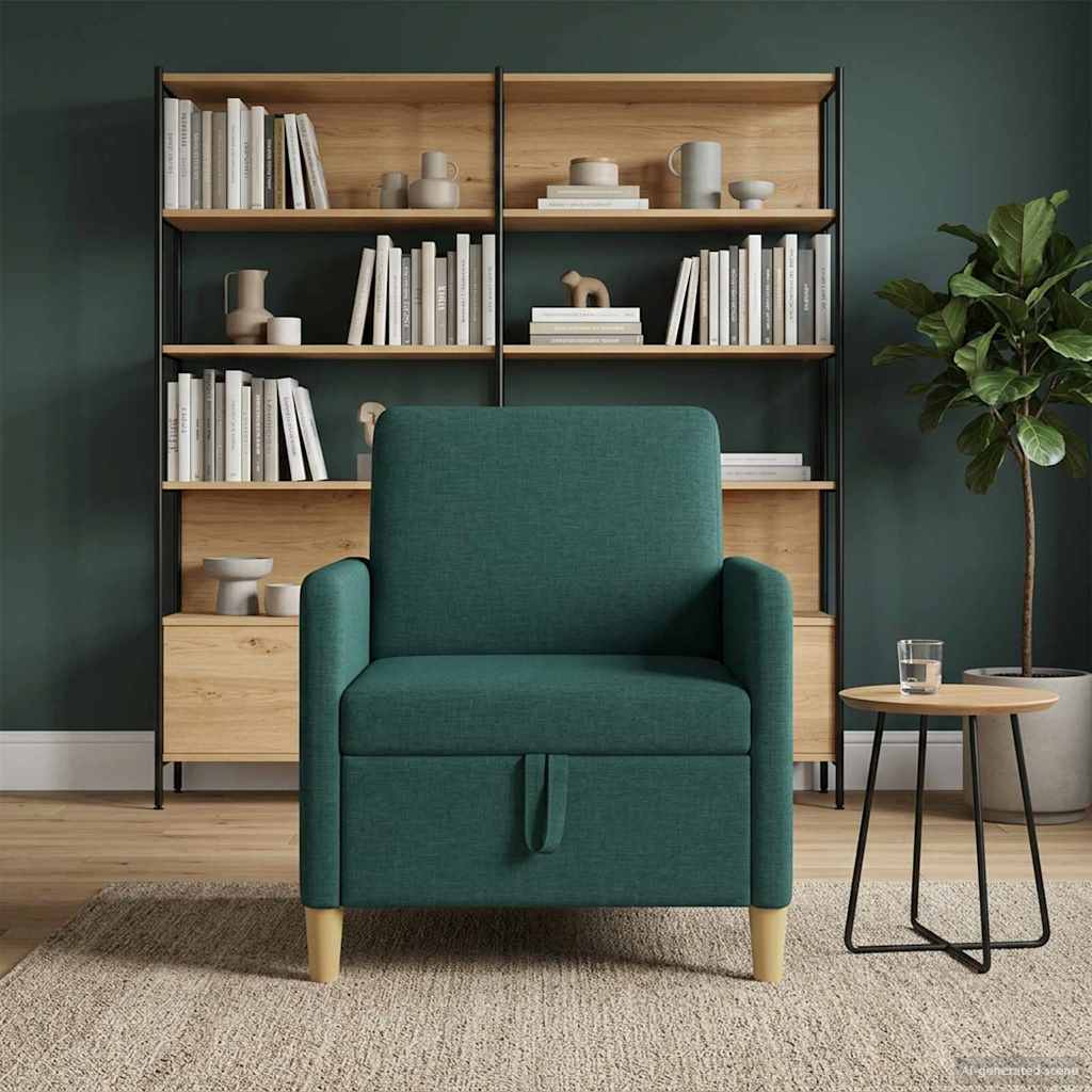 Sofa mit Stauraum Dunkelgrün 72 x 78 x 87 cm Polyester