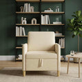 Sofa mit Stauraum Creme 72 x 78 x 87 cm Polyester