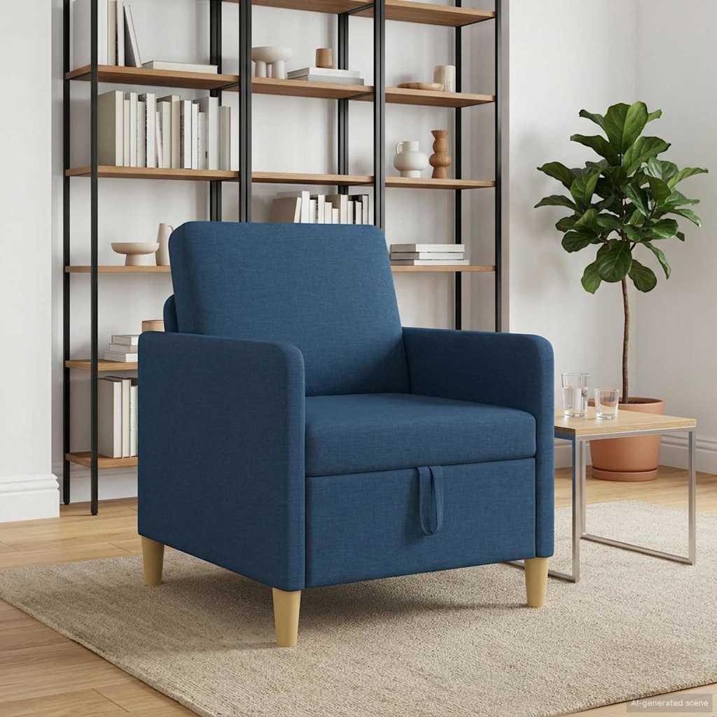 Sofa mit Stauraum Blau 72 x 78 x 87 cm Polyester