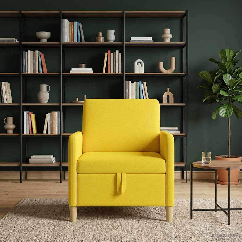 Sofa mit Stauraum Helles Gelb 72 x 78 x 87 cm Polyester