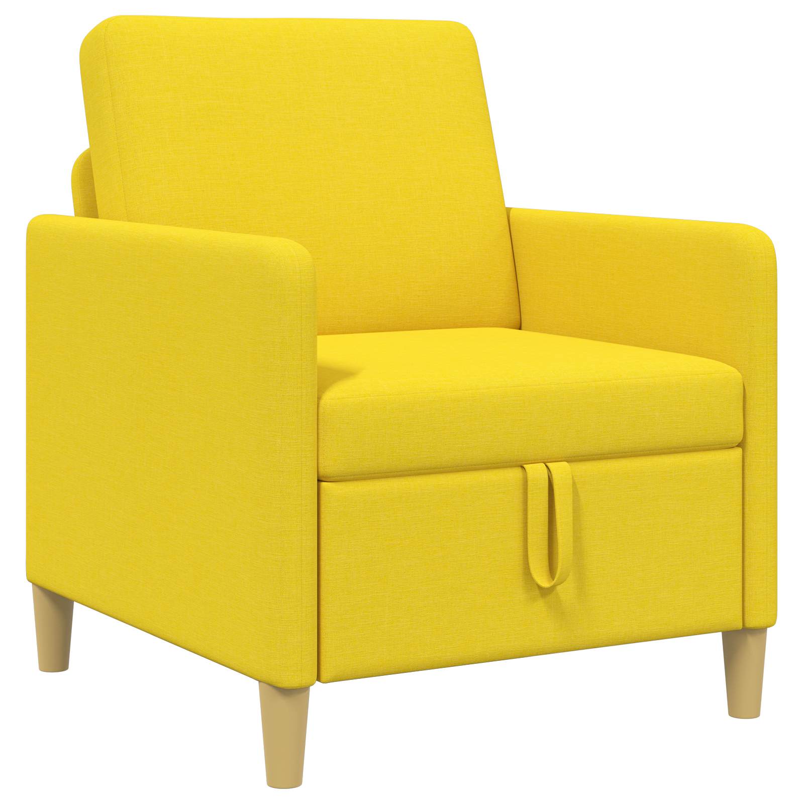 Sofa mit Stauraum Helles Gelb 72 x 78 x 87 cm Polyester