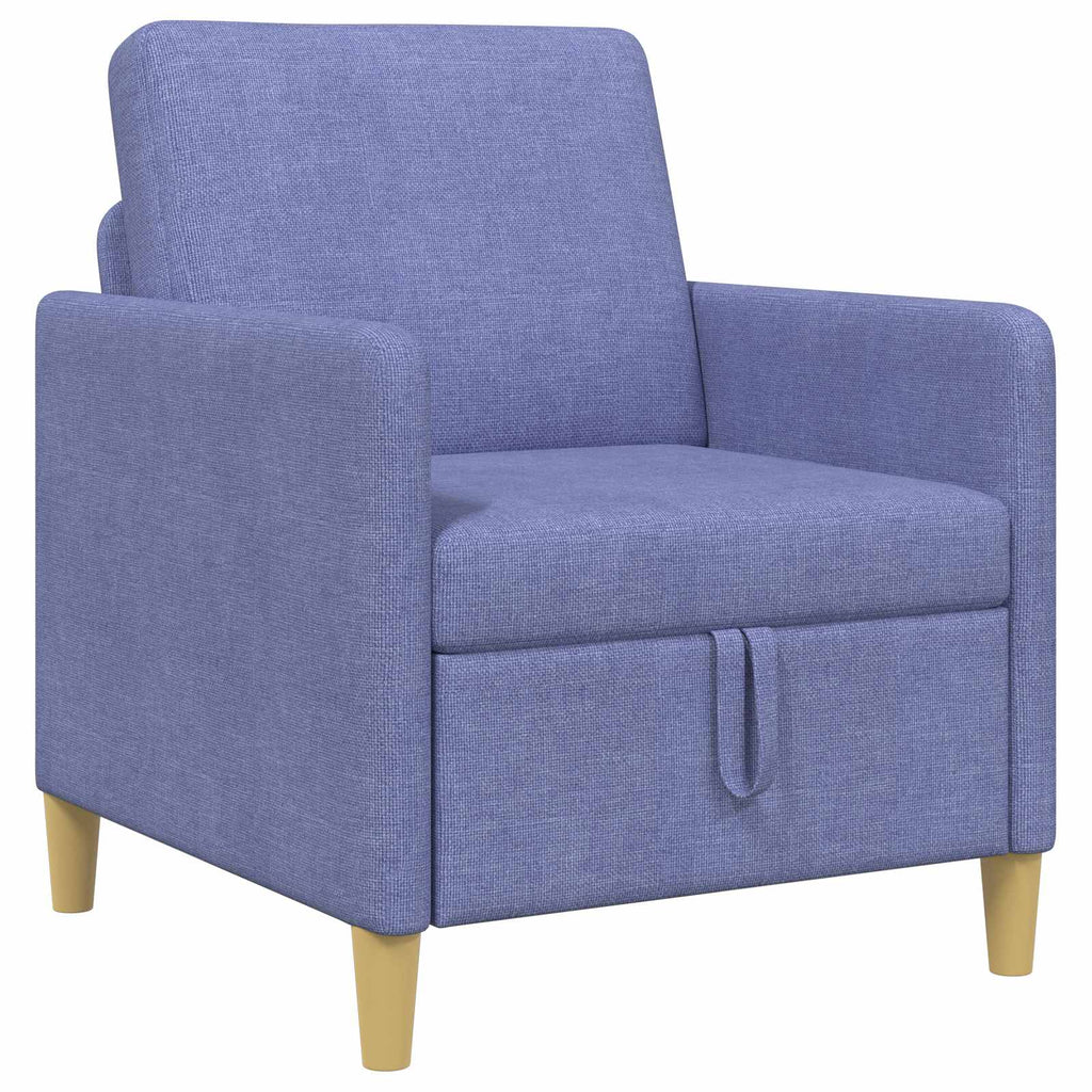 Sofa mit Stauraum Jeans blau 72 x 78 x 87 cm Polyester