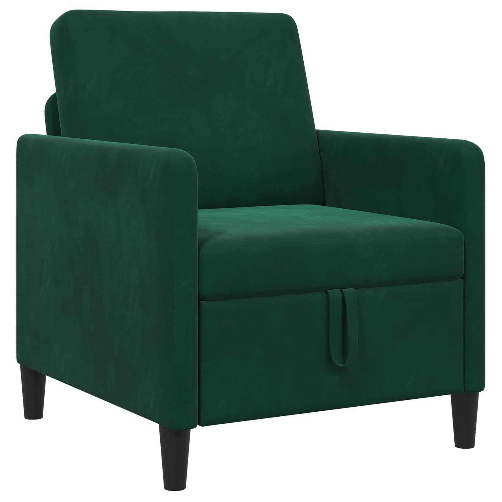 Sofa mit Stauraum Dunkelgrün 72 x 78 x 87 cm Polyester