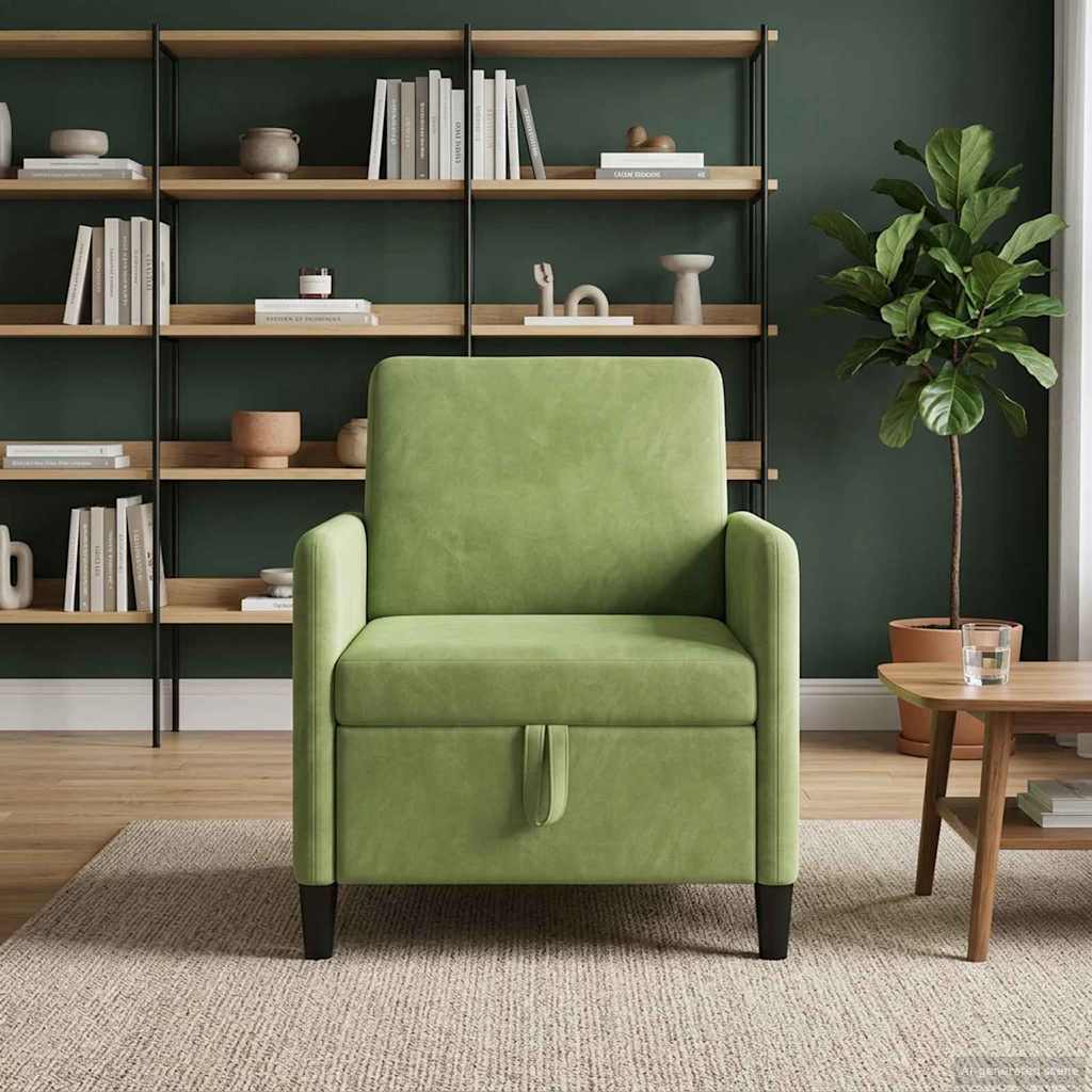 Sofa mit Stauraum Hellgrün 72 x 78 x 87 cm Polyester