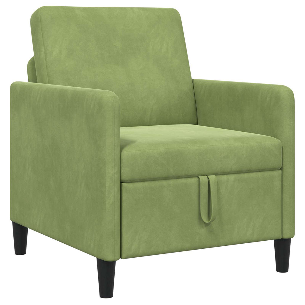 Sofa mit Stauraum Hellgrün 72 x 78 x 87 cm Polyester