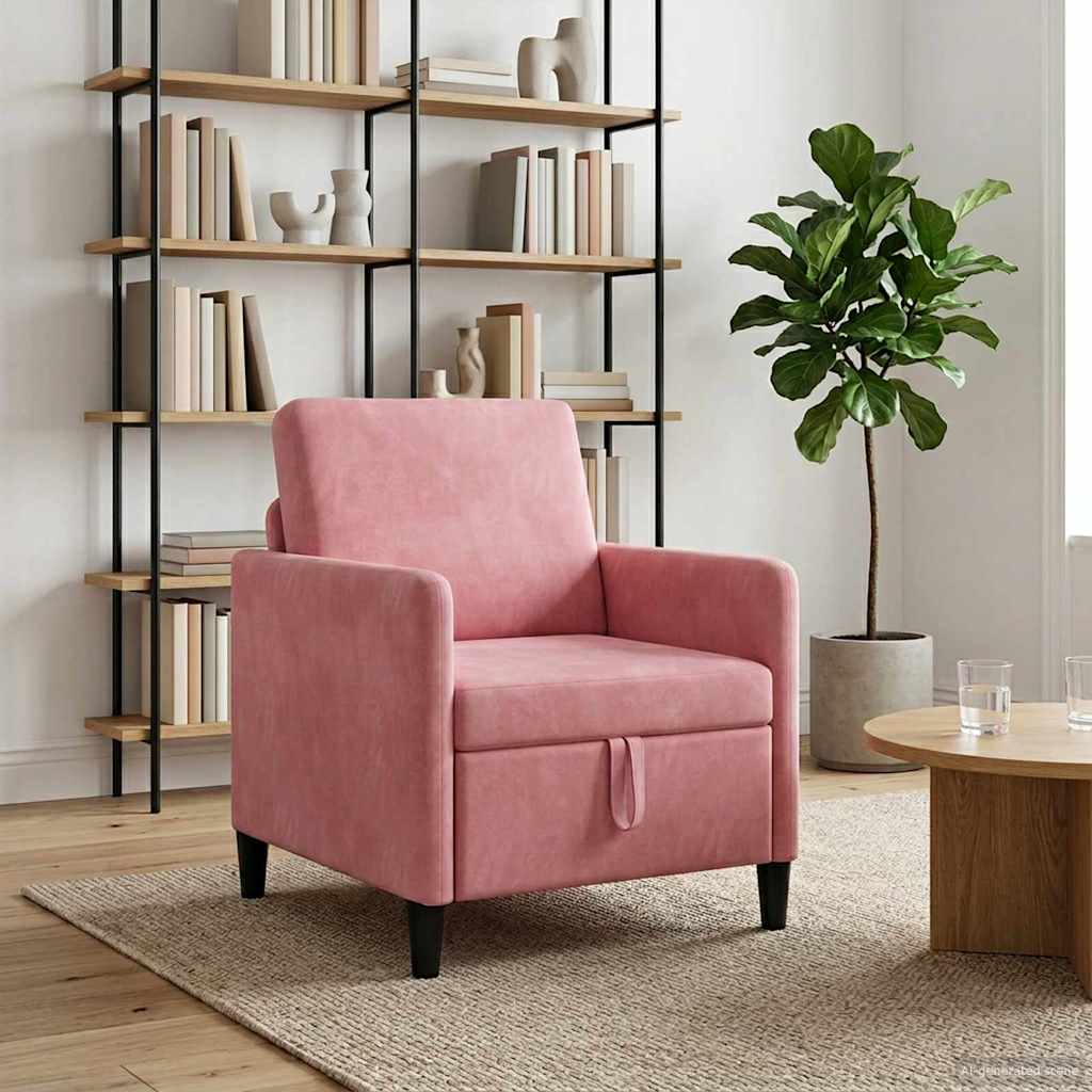 Sofa mit Stauraum Rosa 72 x 78 x 87 cm Polyester