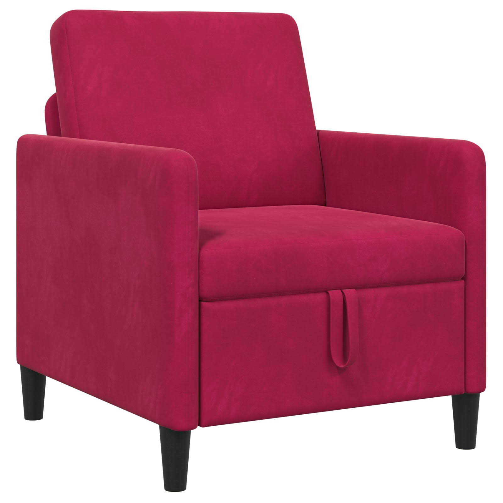 Sofa mit Stauraum Weinrot 72 x 78 x 87 cm Polyester