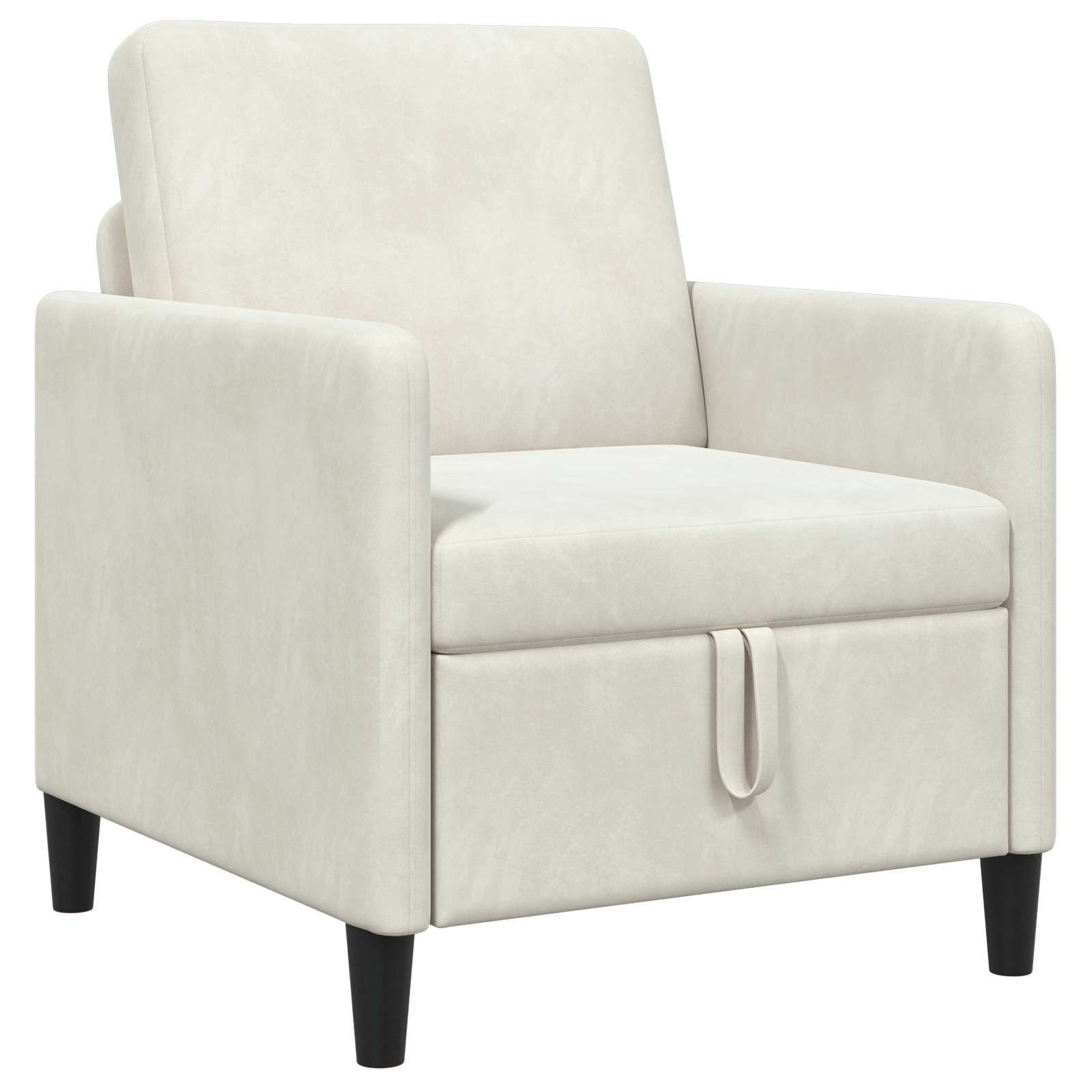 Sofa mit Stauraum Creme 72 x 78 x 87 cm Polyester