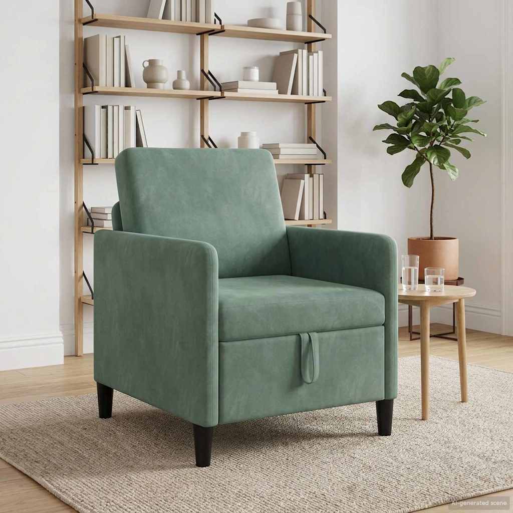 Sofa mit Stauraum Meergrün 72 x 78 x 87 cm Polyester