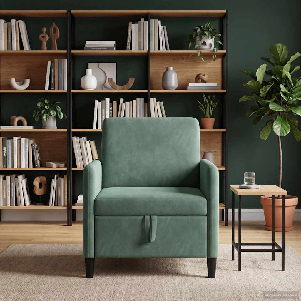 Sofa mit Stauraum Meergrün 72 x 78 x 87 cm Polyester