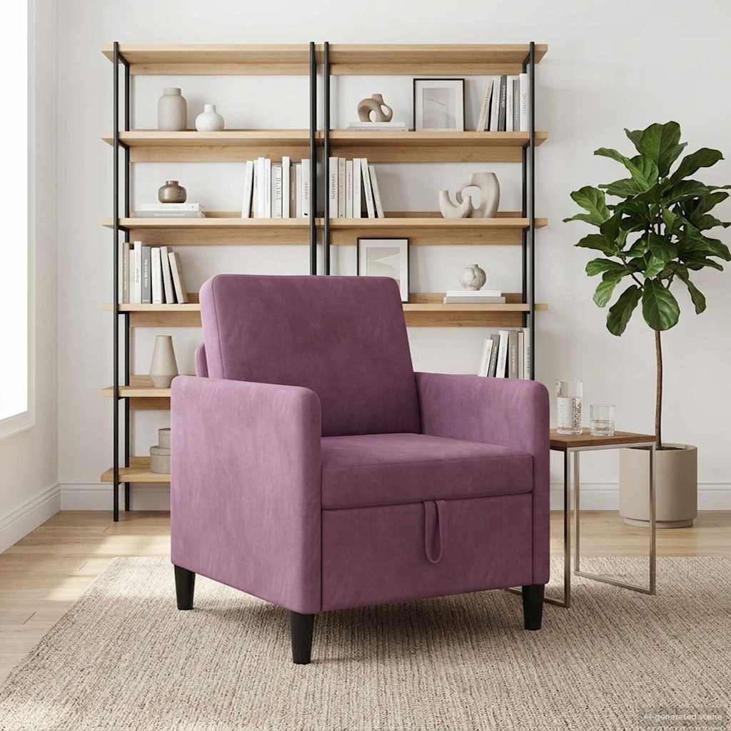 Sofa mit Stauraum Lila 72 x 78 x 87 cm Polyester