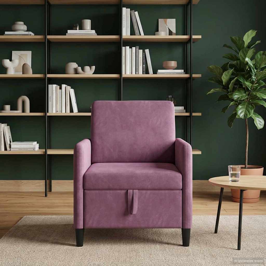 Sofa mit Stauraum Lila 72 x 78 x 87 cm Polyester