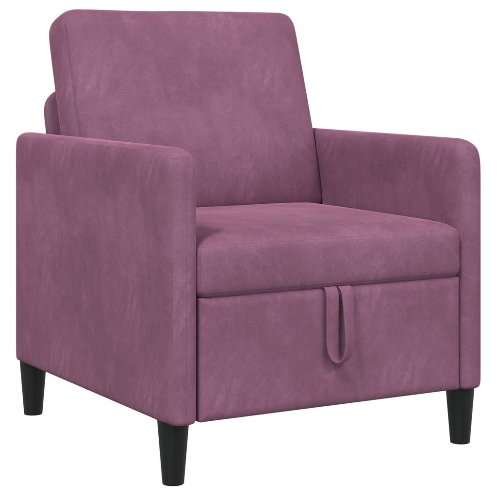 Sofa mit Stauraum Lila 72 x 78 x 87 cm Polyester