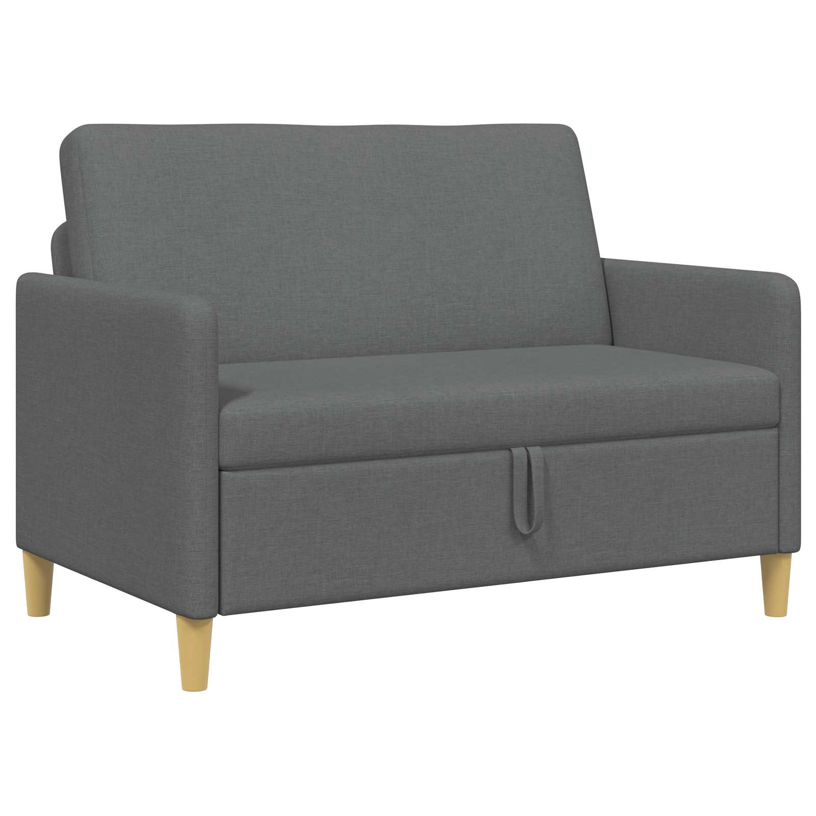 Sofa mit Stauraum Dunkelgrau 122 x 78 x 87 cm Polyester