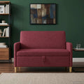 Sofa mit Stauraum Weinrot 122 x 78 x 87 cm Polyester