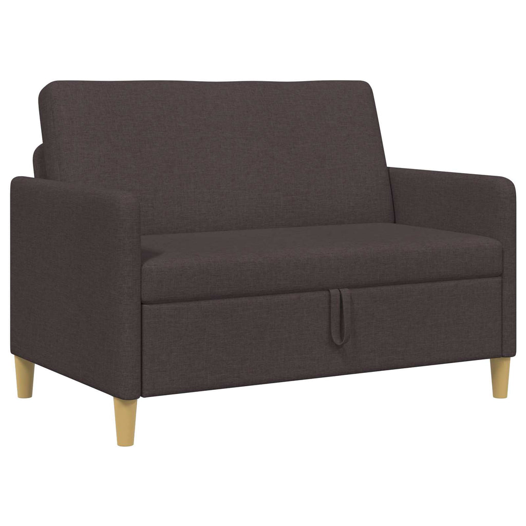 Sofa mit Stauraum Dunkelbraun 122 x 78 x 87 cm Polyester