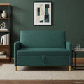 Sofa mit Stauraum Dunkelgrün 122 x 78 x 87 cm Polyester