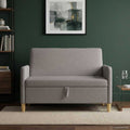 Sofa mit Stauraum Taupe 122 x 78 x 87 cm Polyester