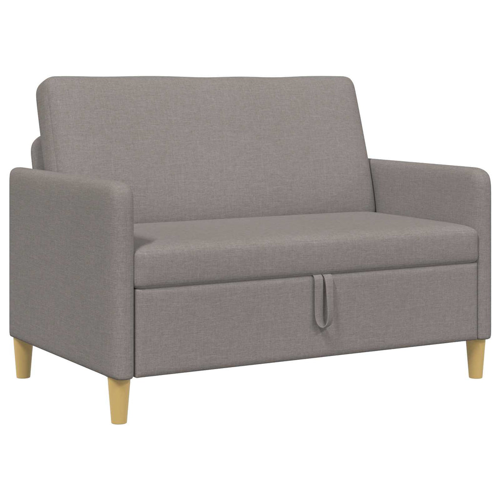 Sofa mit Stauraum Taupe 122 x 78 x 87 cm Polyester
