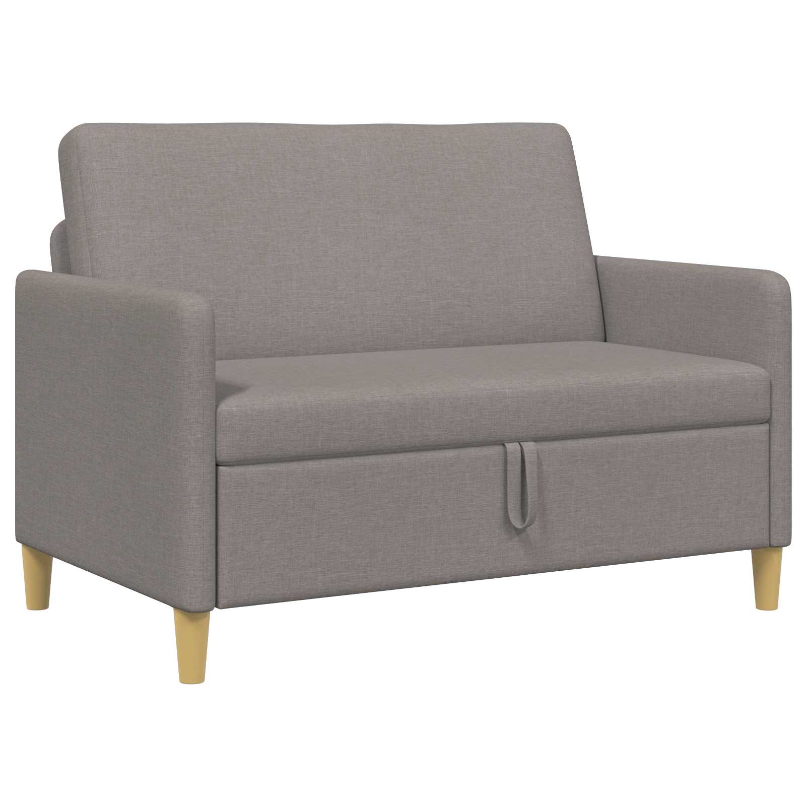 Sofa mit Stauraum Taupe 122 x 78 x 87 cm Polyester