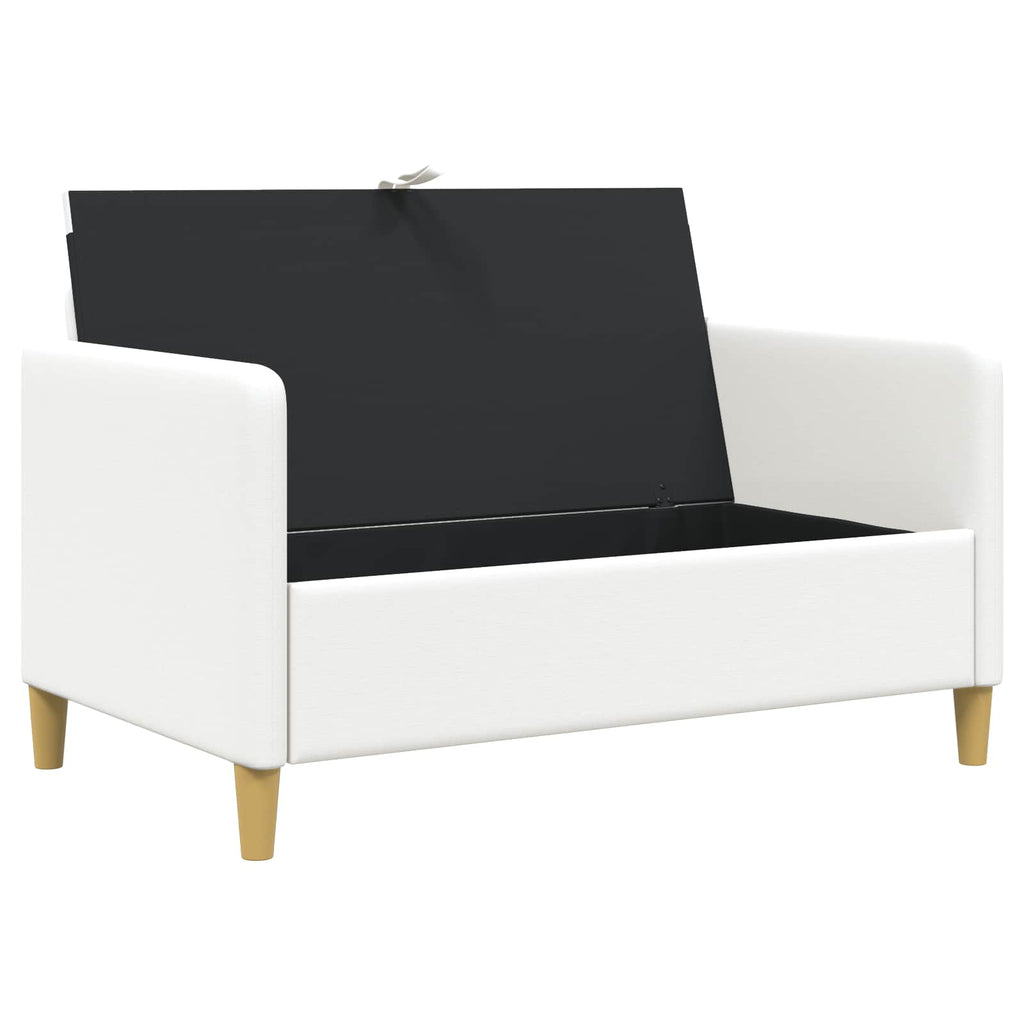 Sofa mit Stauraum Weiß 122 x 78 x 87 cm Polyester