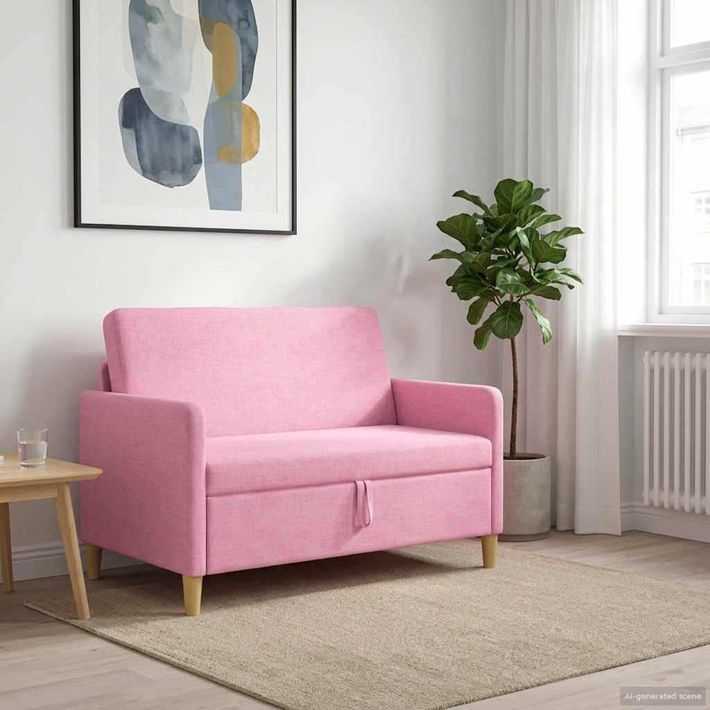 Sofa mit Stauraum Rosa 122 x 78 x 87 cm Polyester