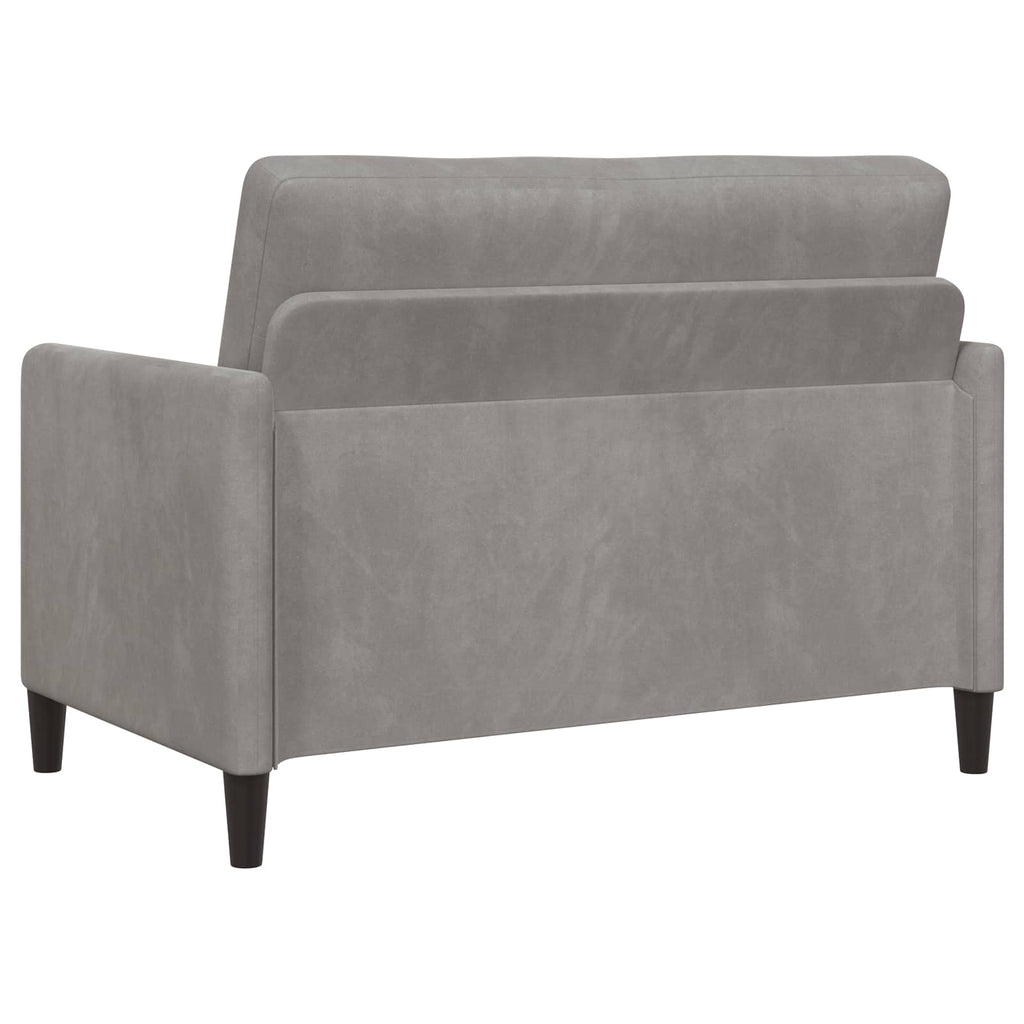 Sofa mit Stauraum Hellgrau 122 x 78 x 87 cm Polyester