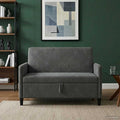 Sofa mit Stauraum Dunkelgrau 122 x 78 x 87 cm Polyester