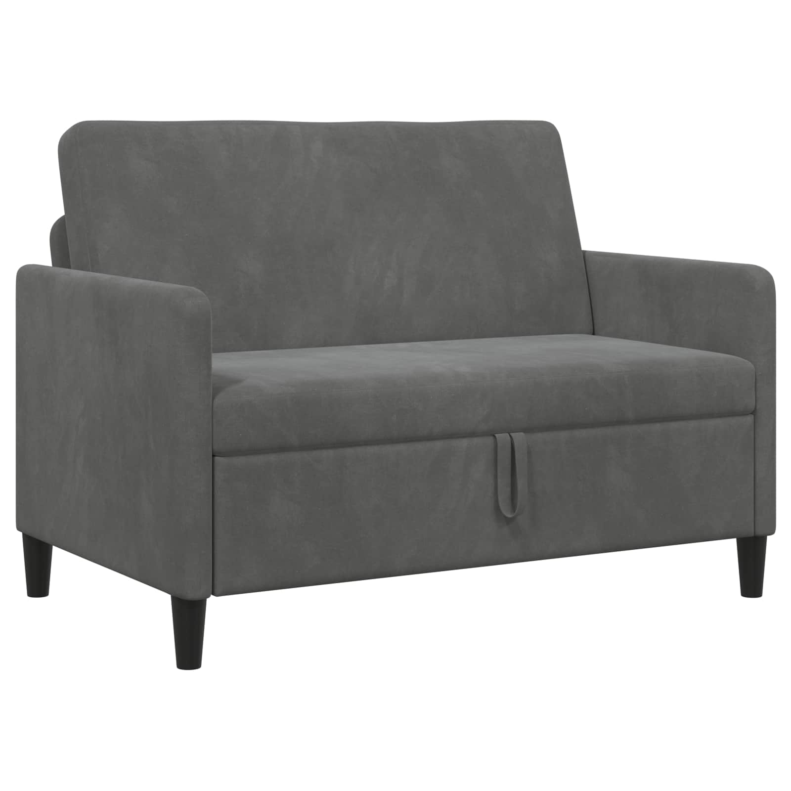 Sofa mit Stauraum Dunkelgrau 122 x 78 x 87 cm Polyester